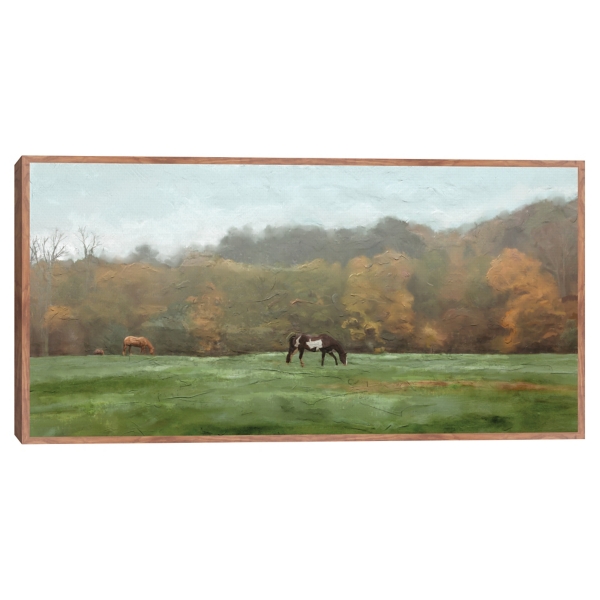Autumn Grazers Framed Art Print