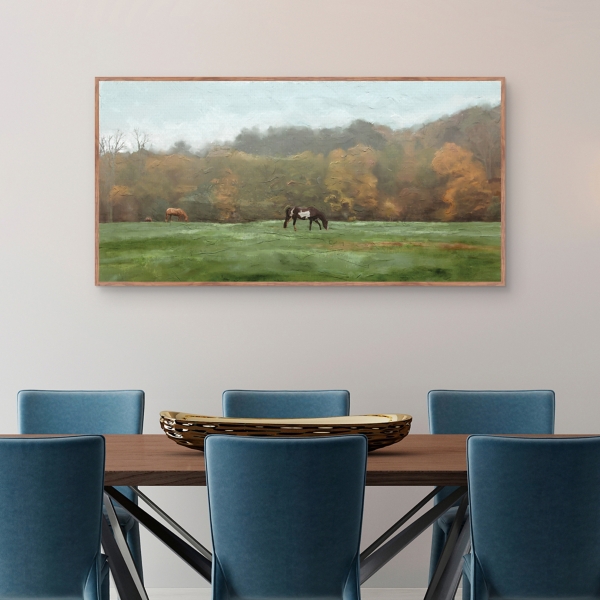 Autumn Grazers Framed Art Print