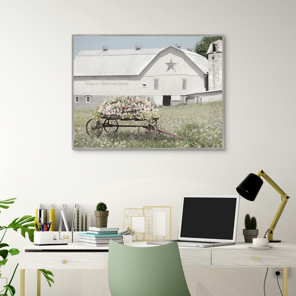 Valley Greenhouse Framed Art Print