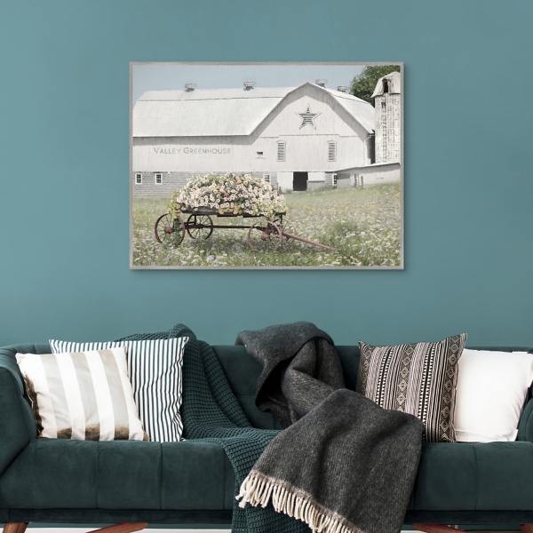Valley Greenhouse Framed Art Print