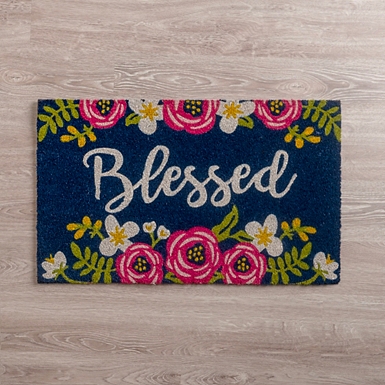 Christmas Wreath Monogram S Doormat