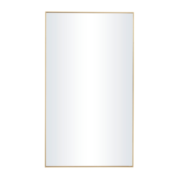 Gold Wood Rectangular Wall Mirror, 18x32 in. Kirklands Home
