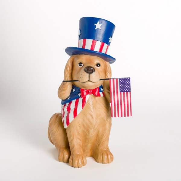 Americana Dog Outdoor Statue | Kirklands Home