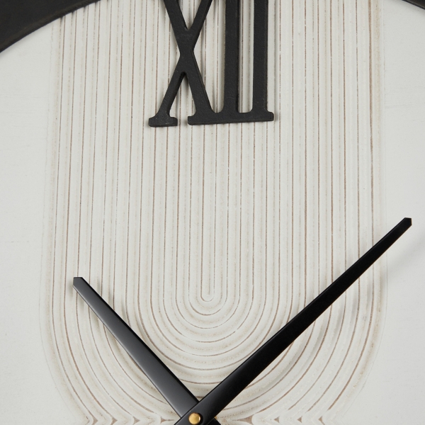 White and Black Modern Wall Clock