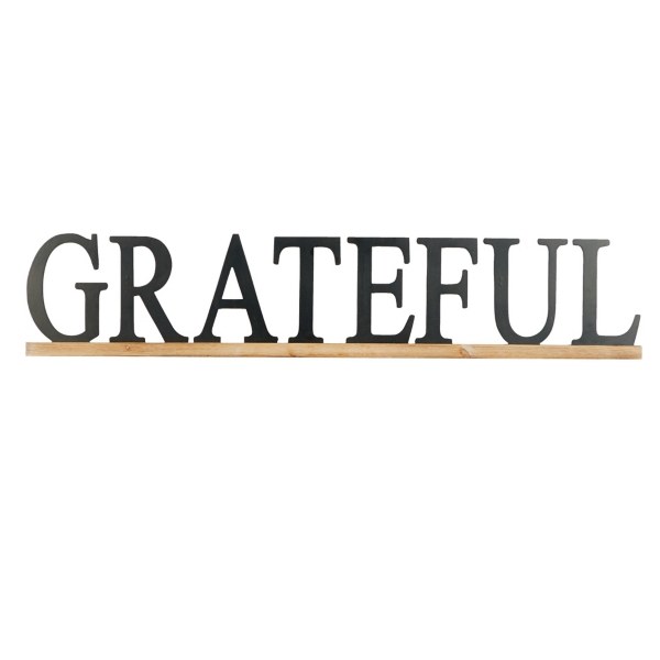 Grateful Black Wood Wall Plaque Kirklands Home