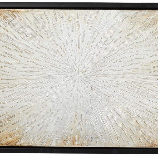 Radial Sunburst Framed Canvas Art Print