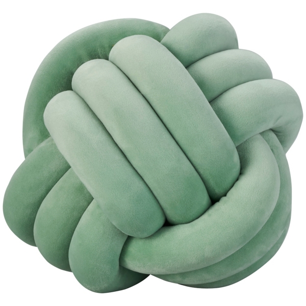 Round Green Velvet Knot Pillow Kirklands Home