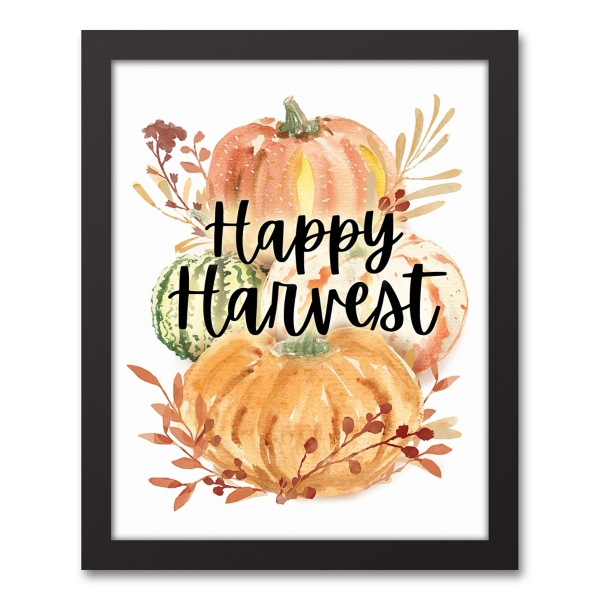 Happy Harvest Framed Canvas Art Print