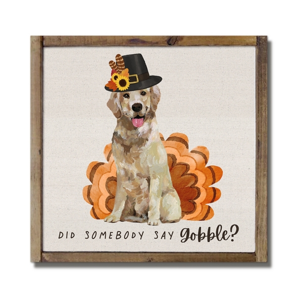 Did Somebody Say Gobble Framed Wall Plaque