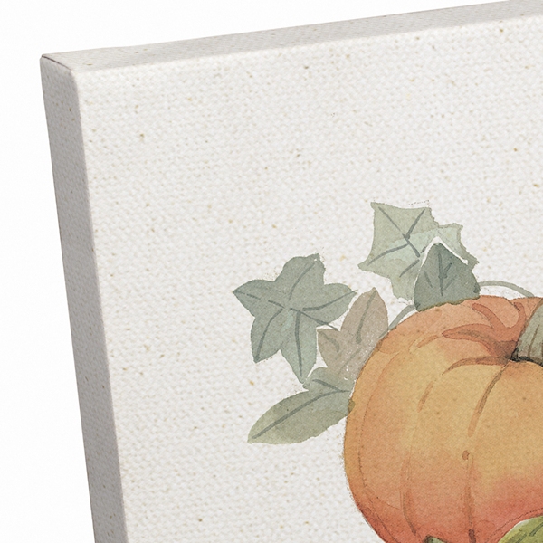 Personalized Pumpkin Home Canvas Art Print