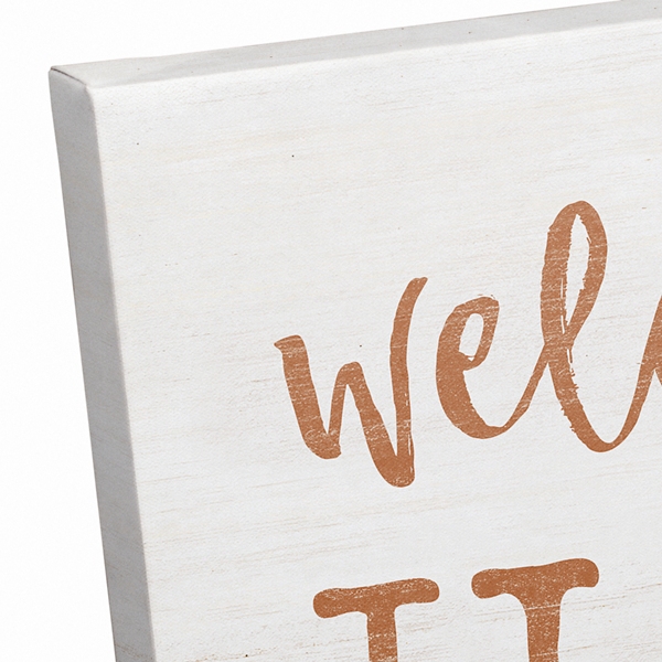 Personalized Welcome Home Fall Canvas Art Print