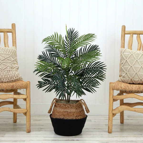 Areca Palm Tree in Woven Basket DIY Kit, 3 ft.