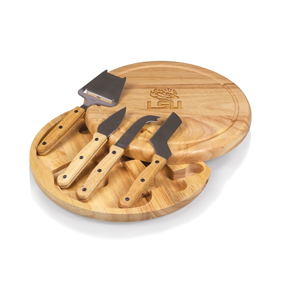 LSU Tigers Cheese Board and Tool Set