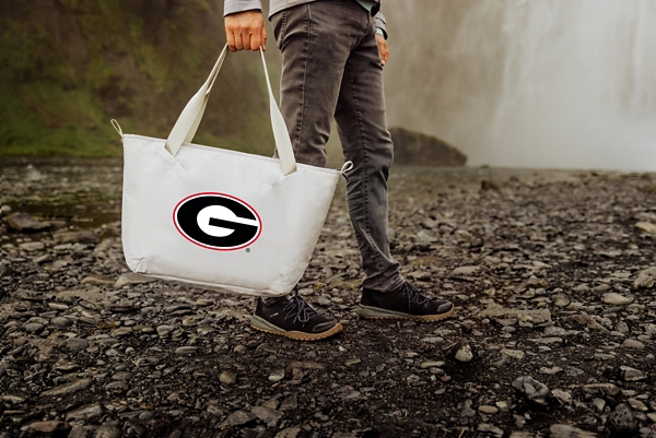 White Georgia Bulldogs Cooler Tote Bag
