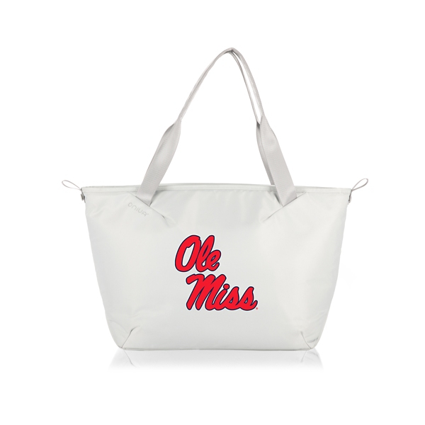 White Ole Miss Rebels Cooler Tote Bag