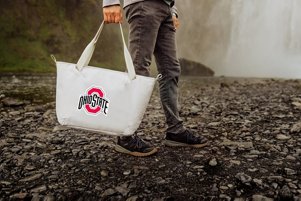 White Ohio State Buckeyes Cooler Tote Bag