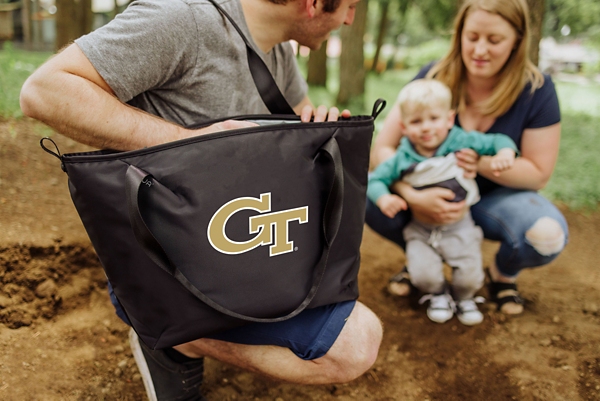 Black Georgia Tech Yellow Jackets Cooler Tote Bag