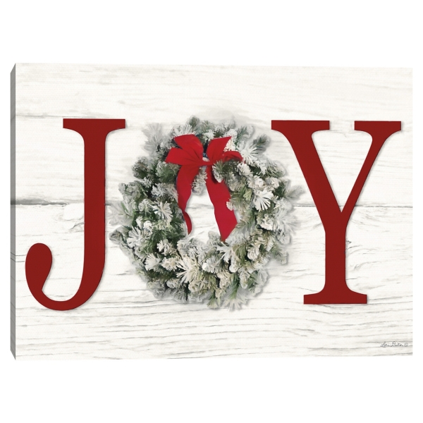 Joy Wreath Canvas Art Print Kirklands Home