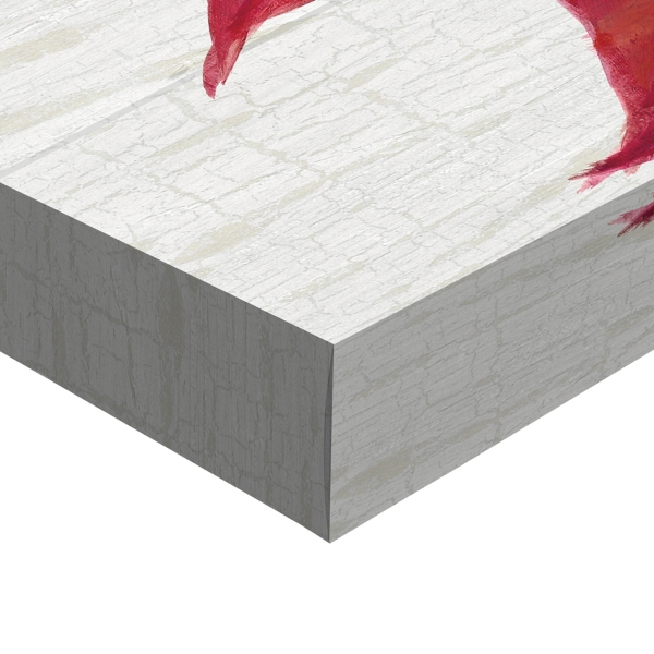 Poinsettia and Holly Canvas Art Print