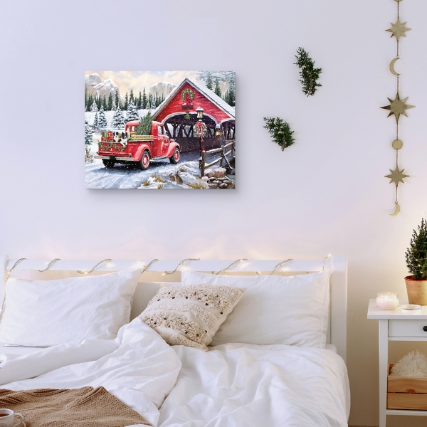 Christmas Delivery Canvas Art Print
