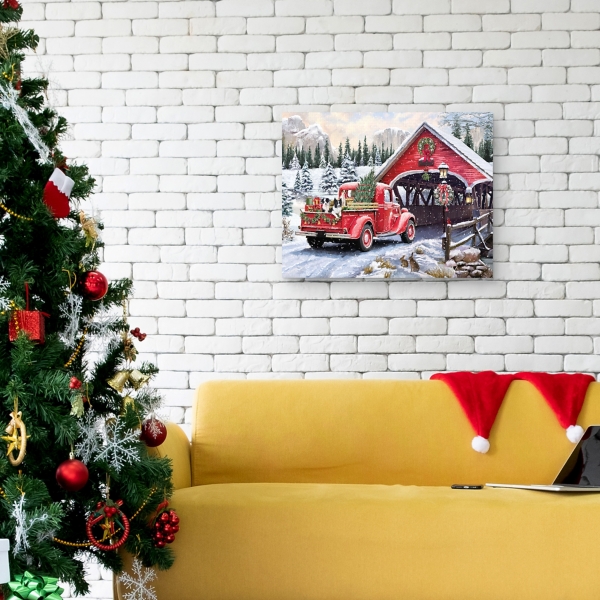 Christmas Delivery Canvas Art Print