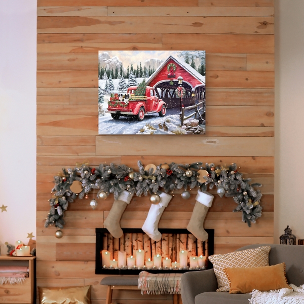 Christmas Delivery Canvas Art Print