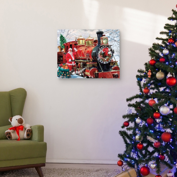 Santa's Express Canvas Art Print