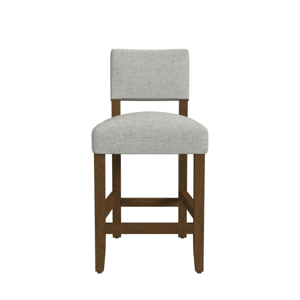 Gray Upholstered Wood Counter Stool Kirklands Home