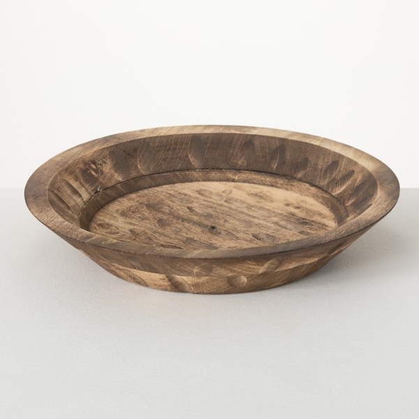 Hand Carved Round Wood Dough Bowl Kirklands Home