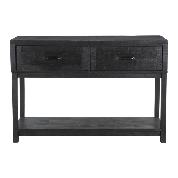 Surat Black Wood Console Table Kirklands Home