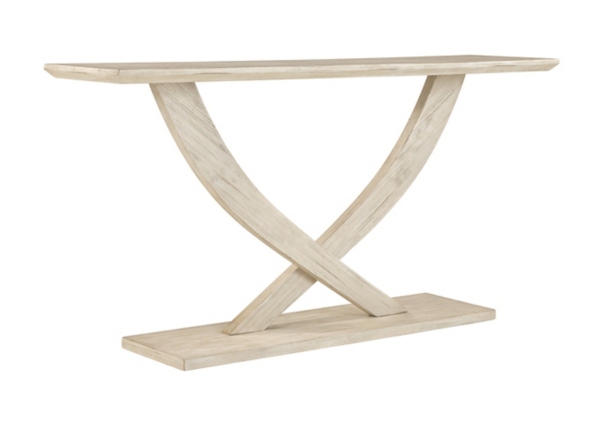 Whitewashed Ramus Console Table