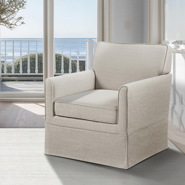 Ivory Slipcover Armchair