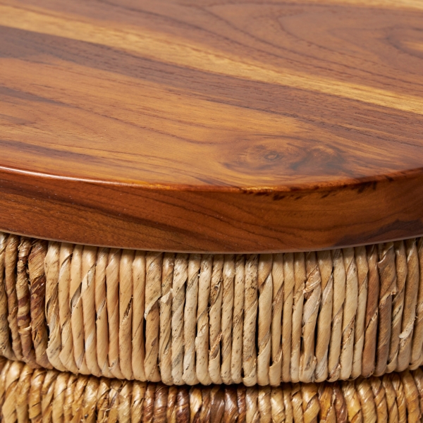 Handmade Seagrass Round Accent Table