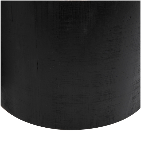 Black Wood Wrapped Rope Accent Tables, Set of 2