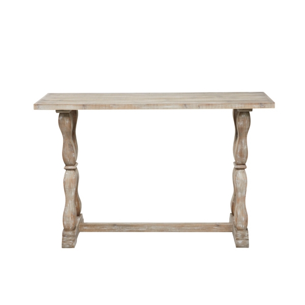 Whitewashed Wood Trestle Base Console Table | Kirklands Home
