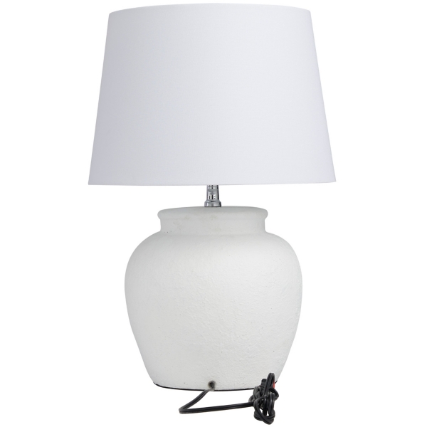 White Cement Table Lamp