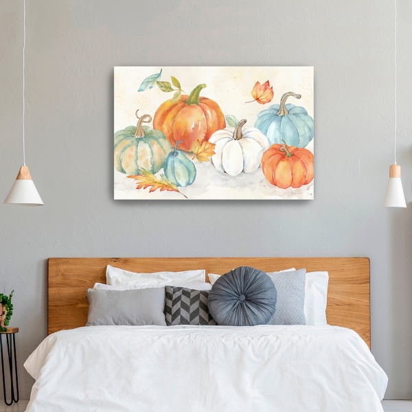 Harvest Pumpkin Patch Canvas Art Print