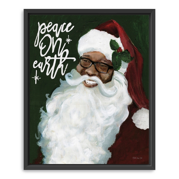 Peace on Earth Santa Framed Canvas Art Print Kirklands Home