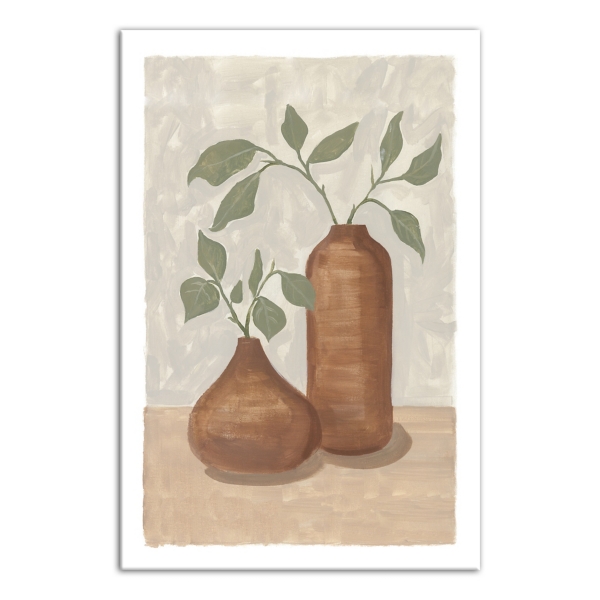 Terracotta Plant Still Life Canvas Art Print