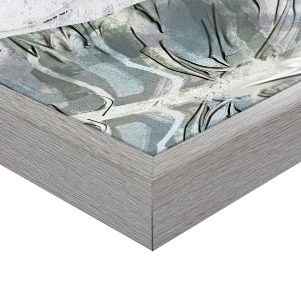 Blue Coastal Leaves I & II Canvas Prints, Set of 2