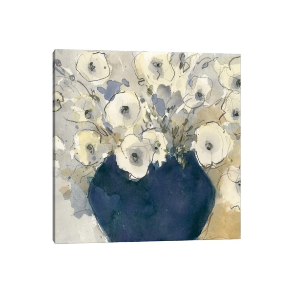 White Blossom Study Canvas Art Print | Kirklands Home