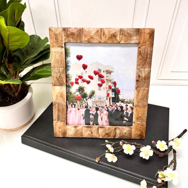Natural Wood Diamond Textured Picture Frame, 8x10