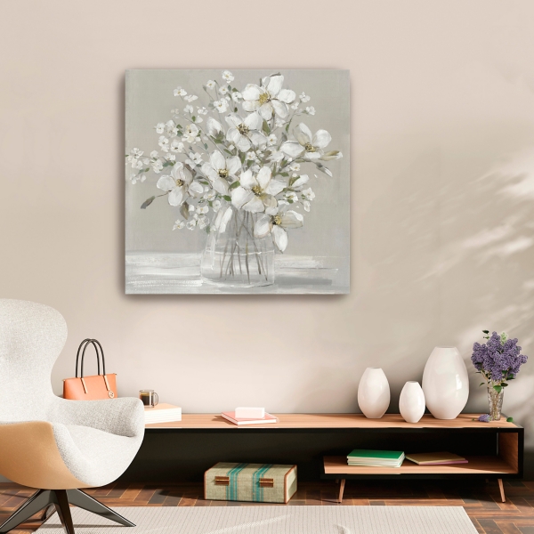 Blooming Magnolias Canvas Art Print