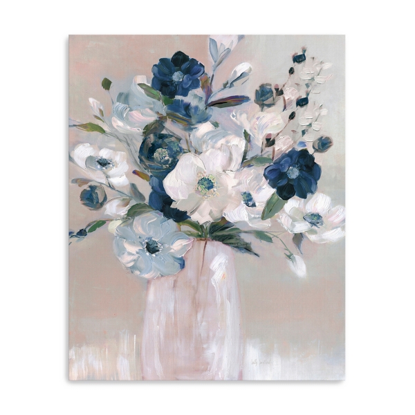 Touch of Teal Bouquet Canvas Art Print, 16x20 in. | Kirklands Home