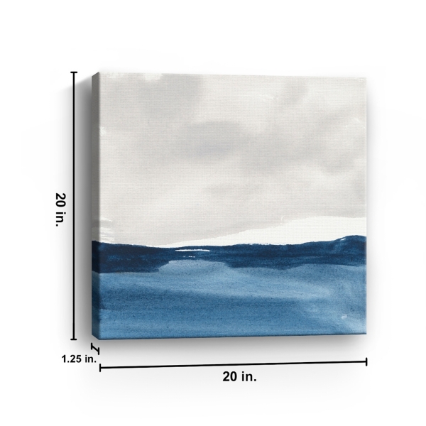 Silver Sea Canvas Art Print, 20x20