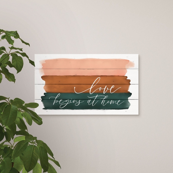 Love Begins Here Wall Plaque