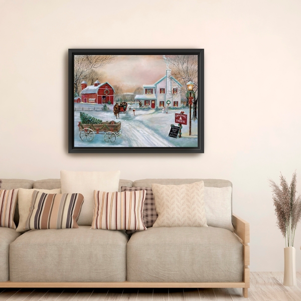 Christmas Tree Farm Framed Art Print, 42x32 in.