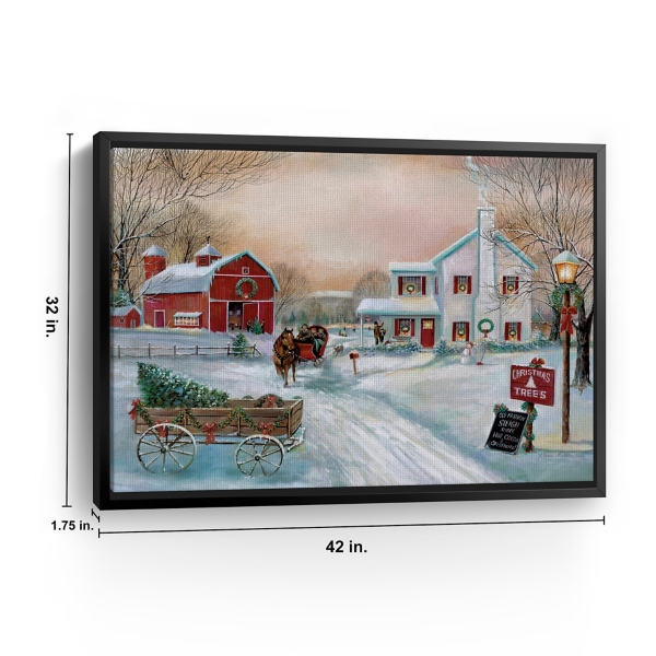 Christmas Tree Farm Framed Art Print, 42x32 in.
