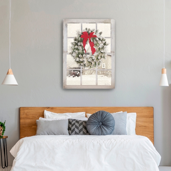 Winter Window View Canvas Art Print