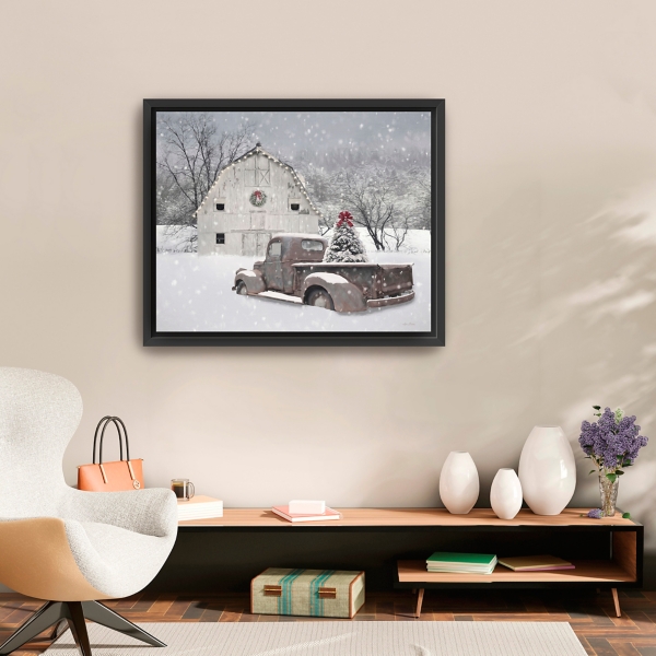 Whisper of Christmas Framed Canvas Art Print